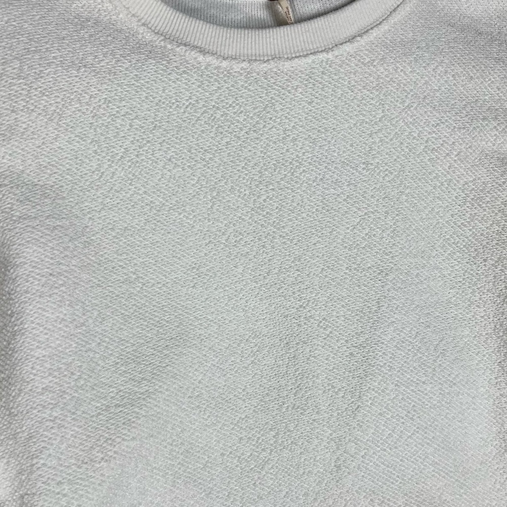 Free People Sweater Womens Small Sleeves Like These Terry Puff Sleeve Neutral - Picture 7 of 10